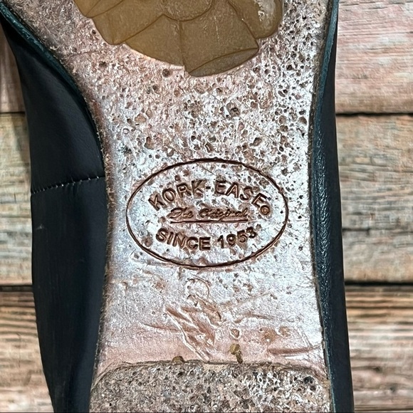 Kork-Ease Cruz Navy Leather Heart Flats - Picture 7 of 8